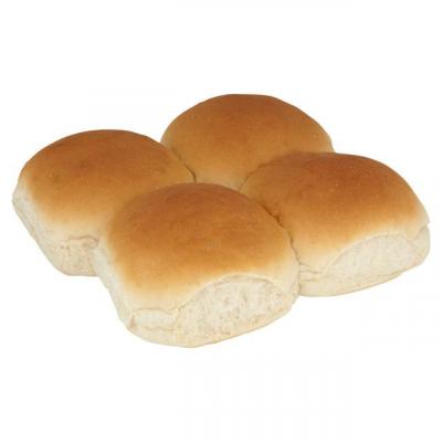 Large White Bap 4 Pack